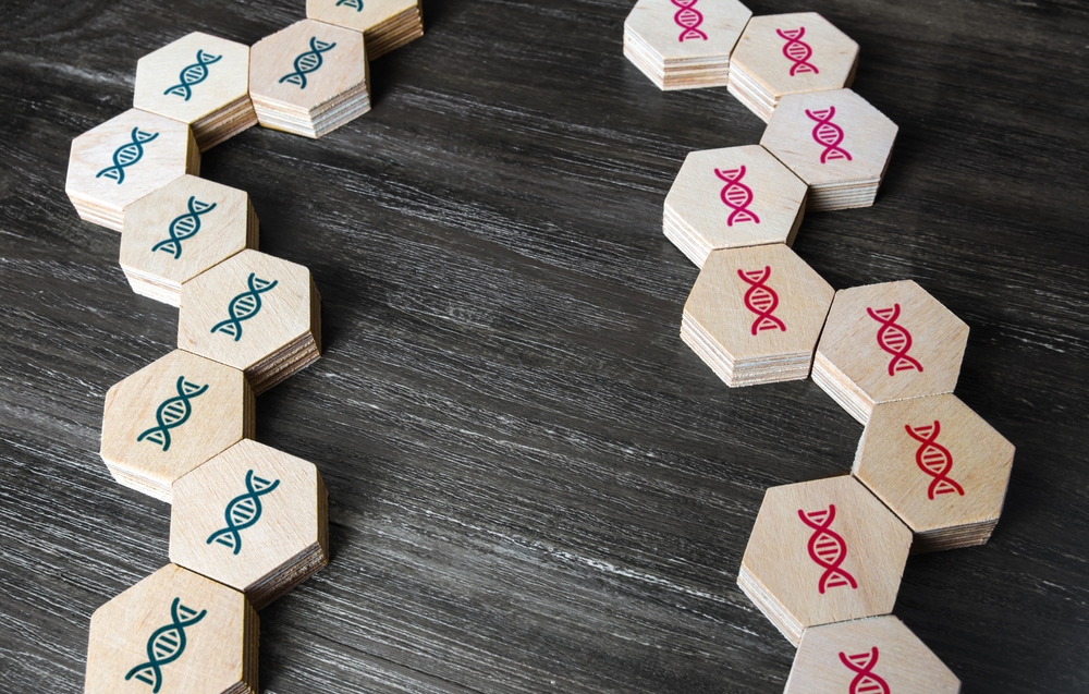 Genetic lines of father and mother. Family and offspring planning. Diagnosis for damage and predisposition to hereditary diseases. Selection and breeding of animals. Gene therapy modification